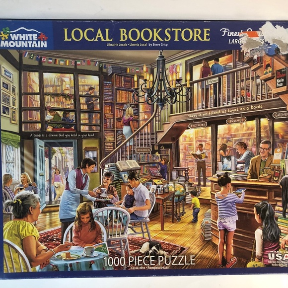 White Mountain Other - LOCAL BOOKSTORE 1000pc JIGSAW PUZZLE BY WHITE MOUNTAIN PUZZLES